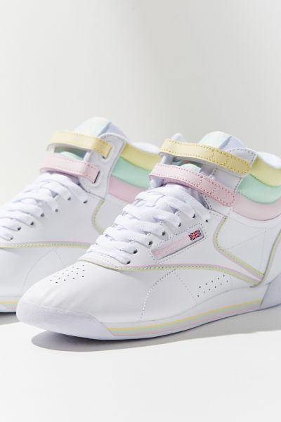 Reebok X GLOW Freestyle Hi Pastel Sneaker Urban Outfitters