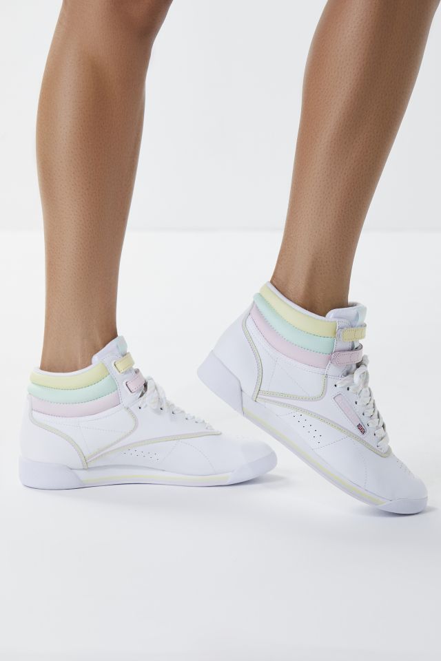 Reebok x glow on sale freestyle hi pastel sneaker