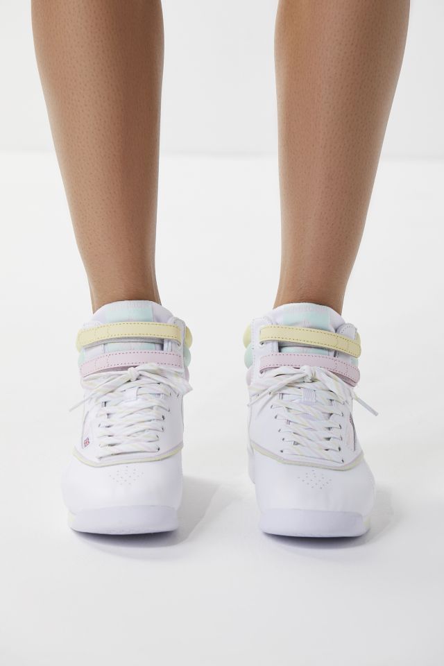 Reebok x glow store freestyle hi pastel sneaker