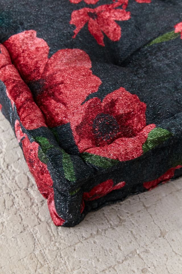Sierra Floral Velvet Floor Pillow #3