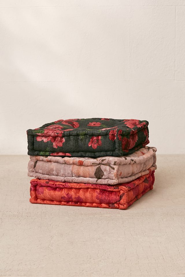 Sierra Floral Velvet Floor Pillow #5