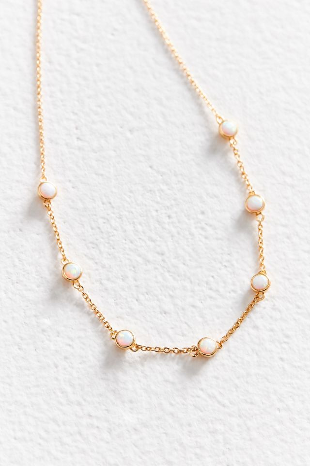 five and two Elizabeth Opal Necklace | Urban Outfitters