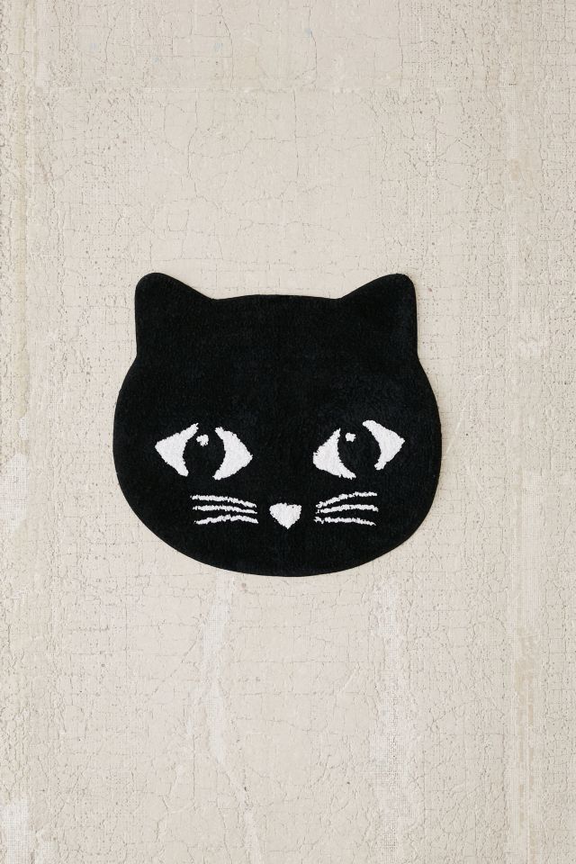 Black Cat Bath Mat #1