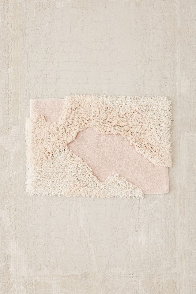 Lila Mixed Shag Bath Mat #1