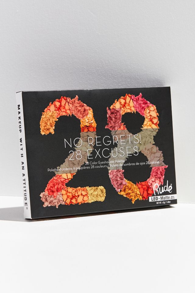 Rude Cosmetics No Regrets! 28 Matte Eye Shadow Palette #3