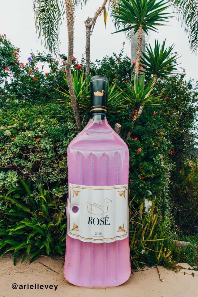 Rosé Bottle Pool Float #3