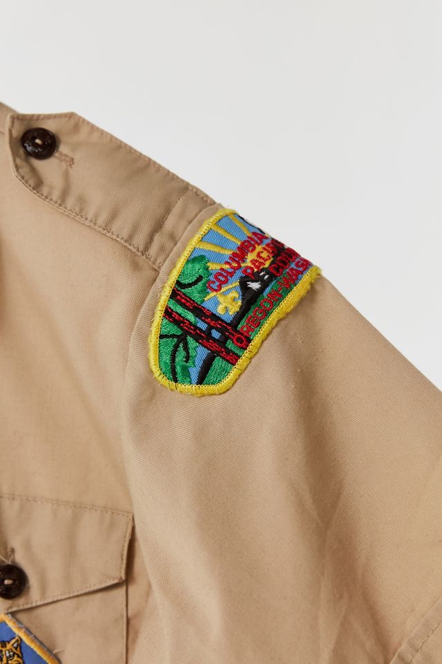 Vintage Tan Short Sleeve Scout Shirt #3