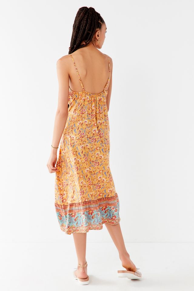 UO Border Print Maxi Dress #1