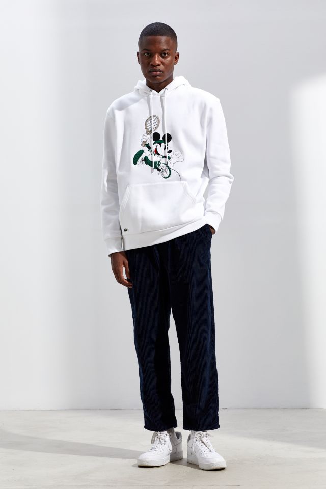 Lacoste mickey hotsell mouse hoodie sweatshirt