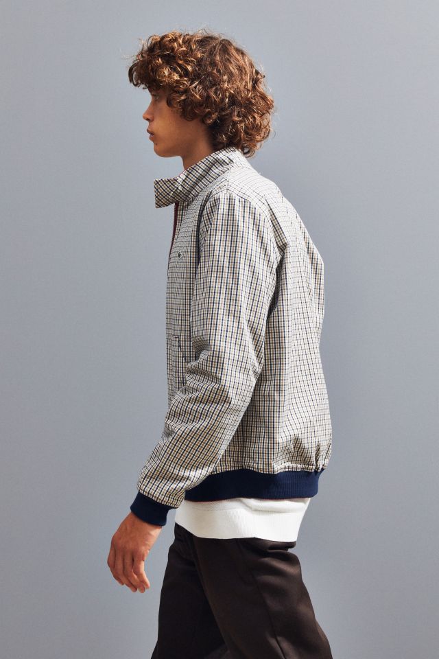 Lacoste live checked shop reversible harrington jacket