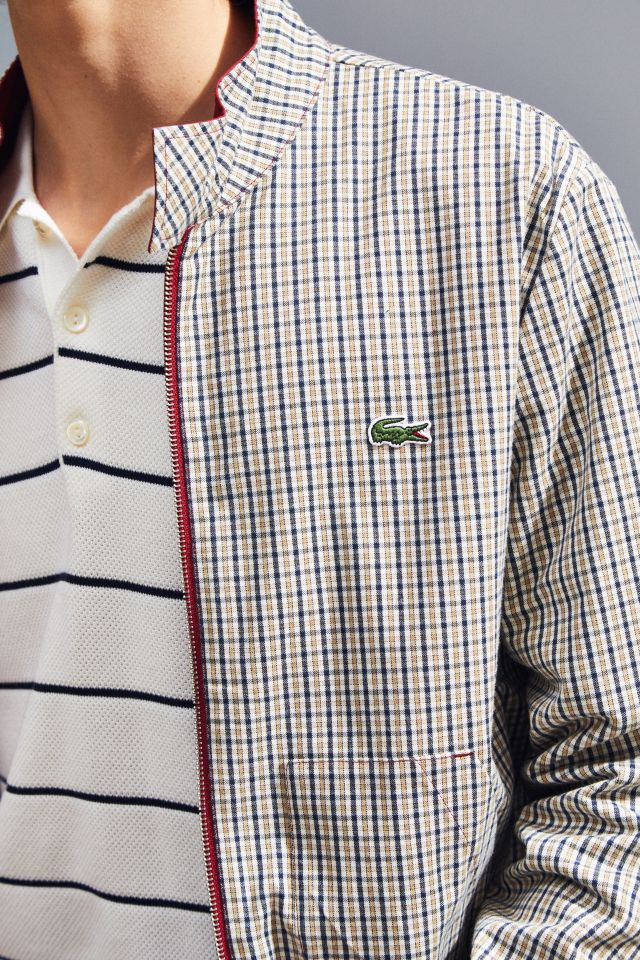 Lacoste live checked reversible harrington jacket new arrivals