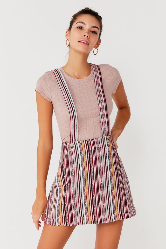 UO Bellamy Striped Skirtall Overall Urban Outfitters Canada