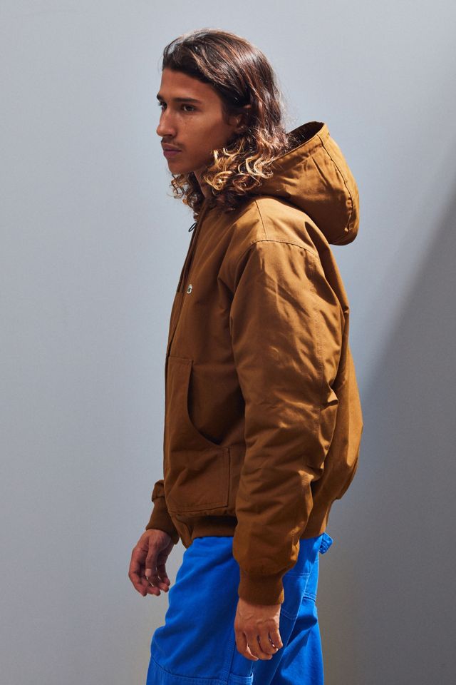 LACOSTE ブラウン ボンバージャケット　Mサイズ Lacoste Hooded Bomber Jacket | Urban Outfitters