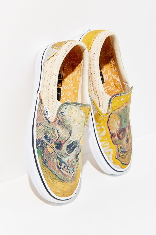 Vans van gogh slip on clearance skull