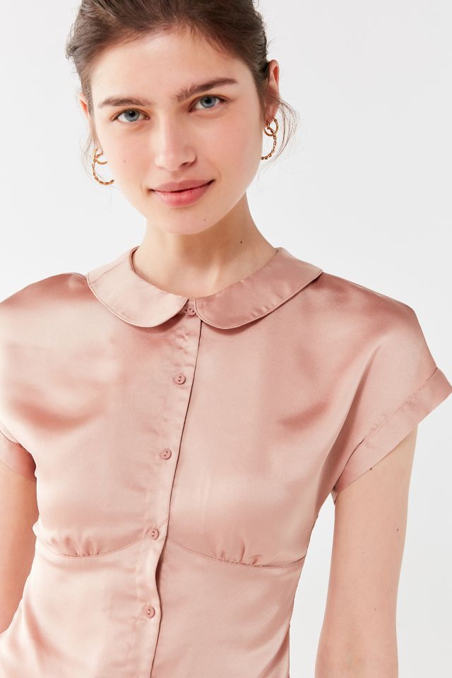 UO ‘50s Button-Down Silk Blouse #3