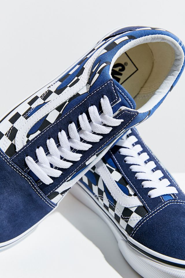 Vans old skool hot sale checkerboard flame