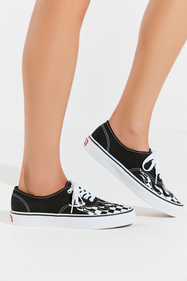 Vans Authentic Checkerboard Flame Sneaker #3