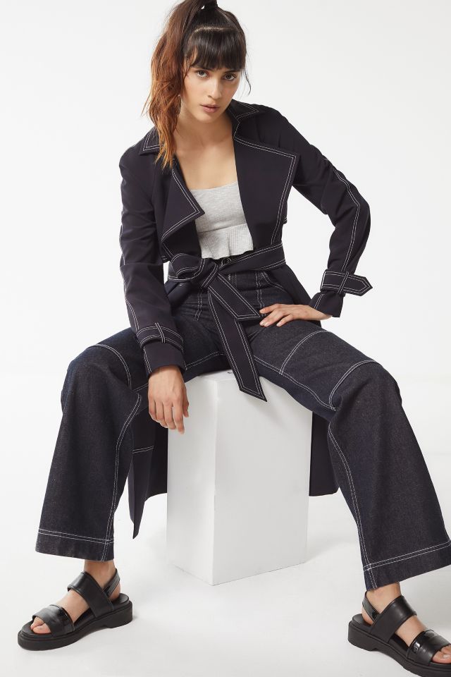 ELLIATT New York Contrast Stitch Trench Coat #1