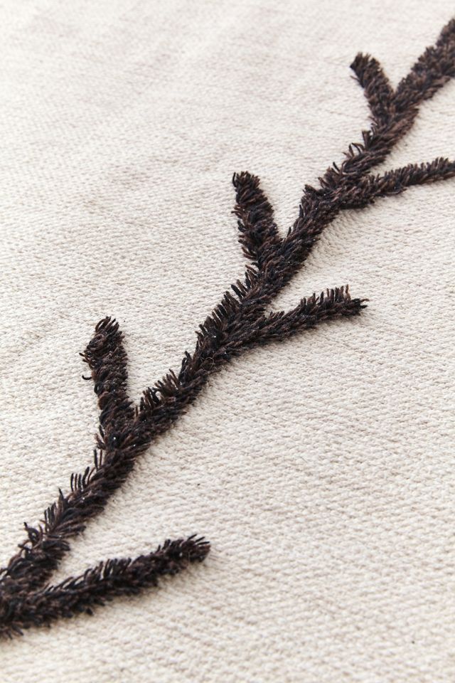 Faiza Tufted Rug - Black + White #2