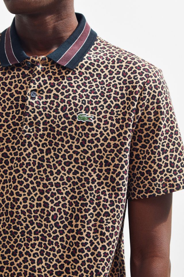 Lacoste leopard print polo hotsell