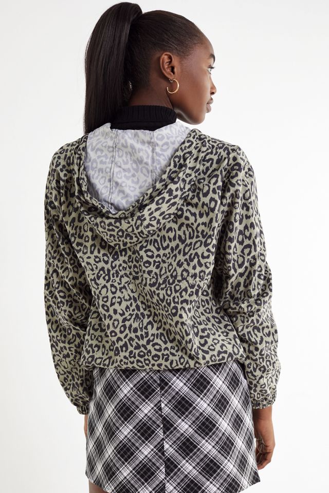OBEY Sienna Leopard Print Anorak Jacket #1