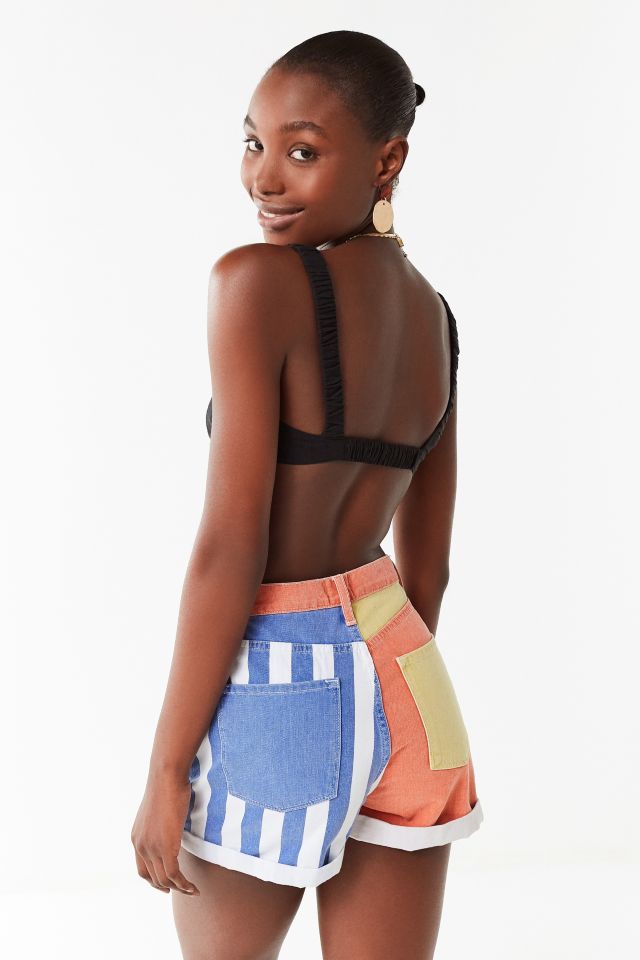 BDG Mom High-Rise Denim Short – Colorblock #1