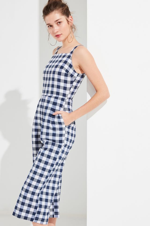 Urban outfitters store gingham jumpsuit