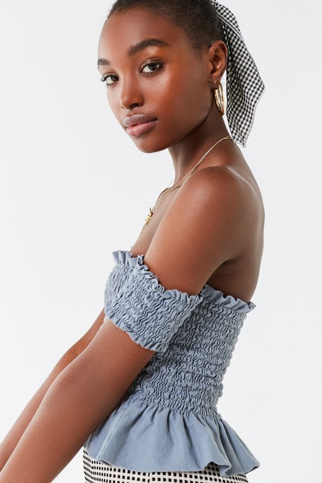 Truly Madly Deeply Off-The-Shoulder Smocked Top #3