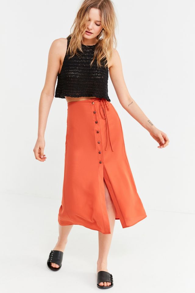 Urban outfitters button outlet down skirt