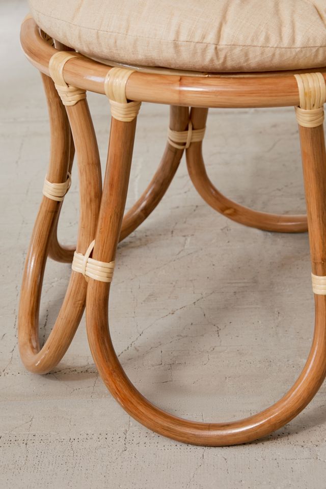 Flora Rattan Stool | Urban Outfitters