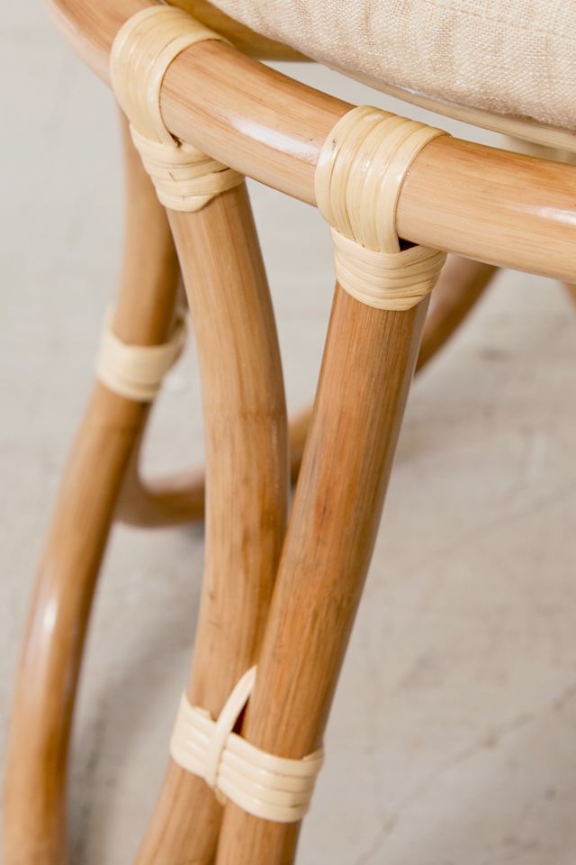 Flora Rattan Stool | Urban Outfitters