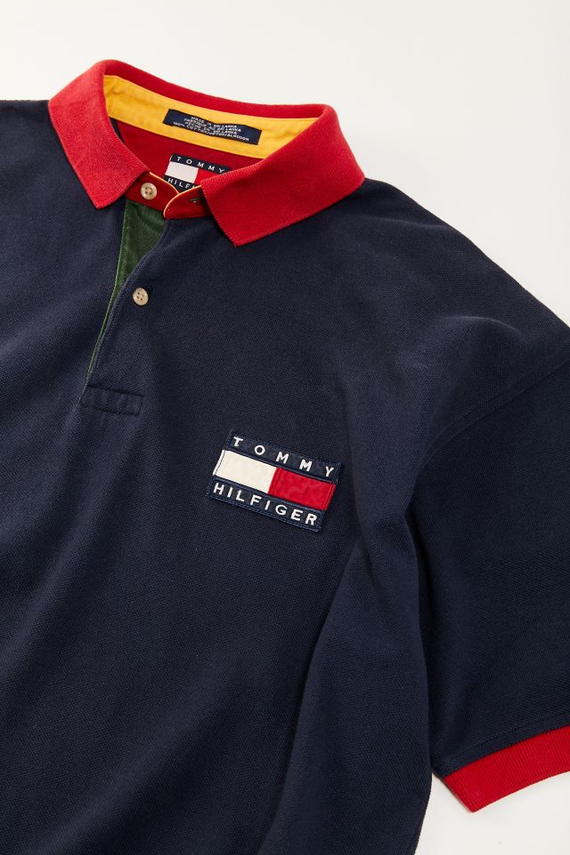 Gewoon doos gips Vintage Tommy Hilfiger '90s Flag Polo Shirt | Urban Outfitters