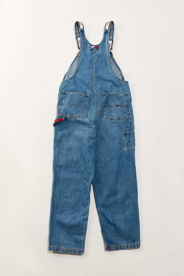 Salopette vintage à bretelles blanches à logo années 90 Tommy Hilfiger #2