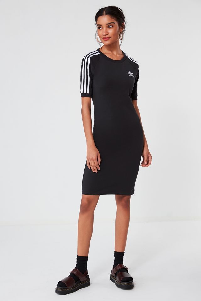 adidas Originals 3 Stripe Midi T-shirt Dress | Urban Outfitters