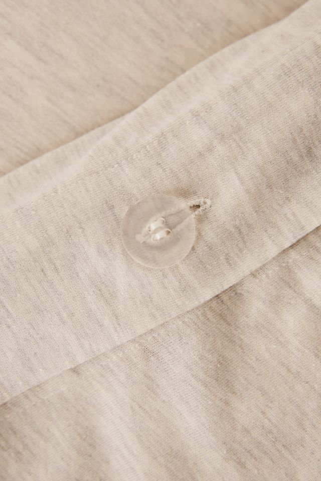 Makenna Etched Floral Jersey Duvet Cover #5