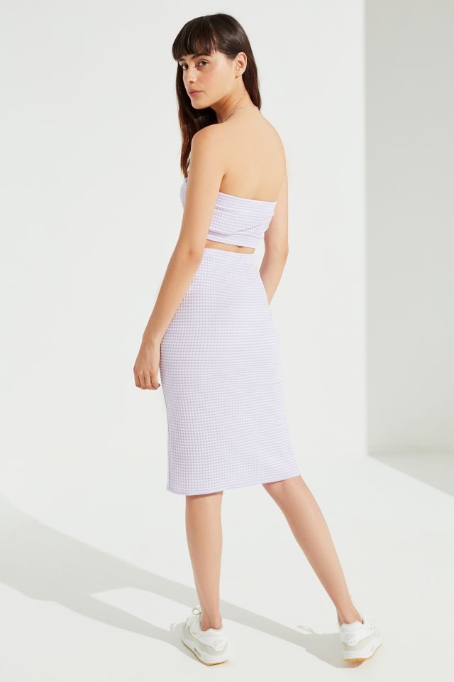 UO Truce Gingham Midi Skirt #2