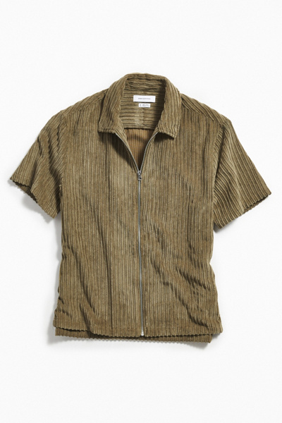 mens short sleeve corduroy shirt
