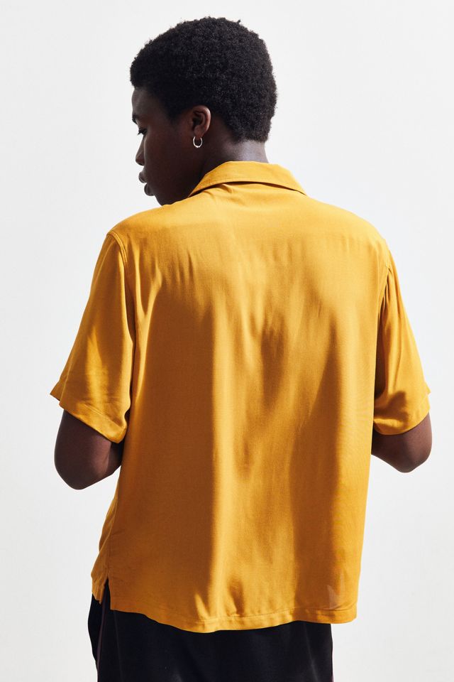 UO Honey Embroidered Crane Vacation Shirt #4