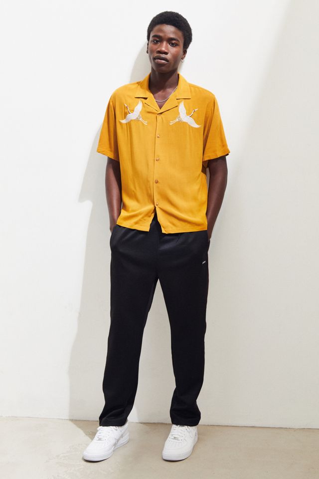 UO Honey Embroidered Crane Vacation Shirt #5
