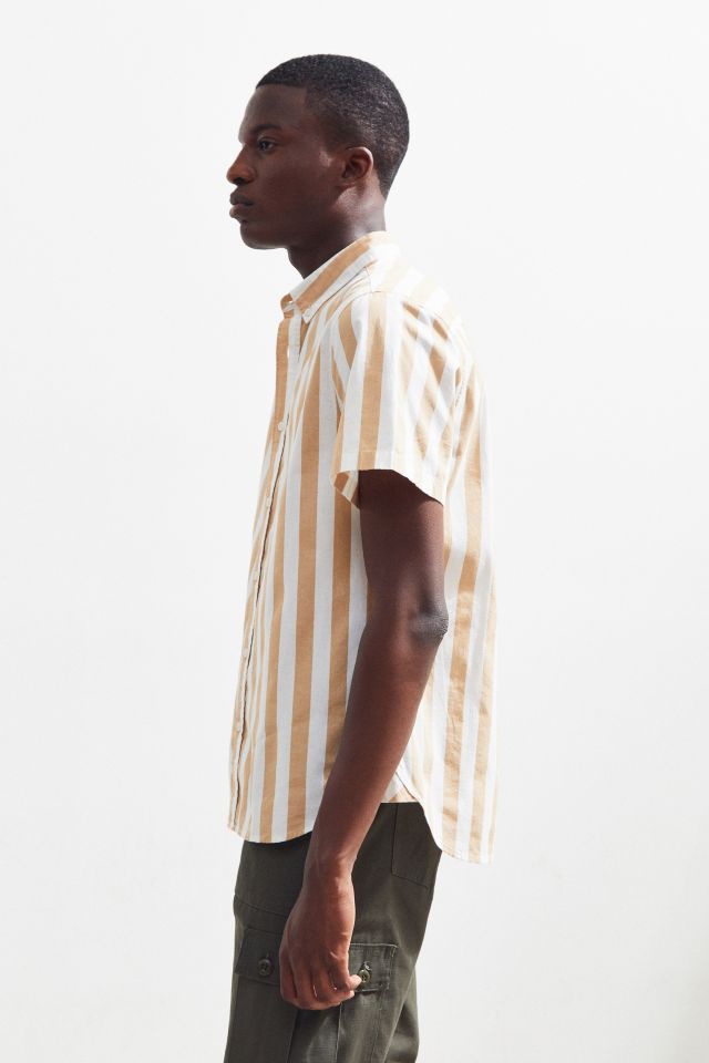 Loom Striped Short Sleeve Button-Down Shirt #2