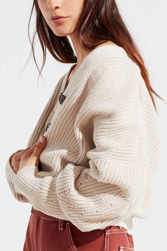 Urban outfitters 2024 cream cardigan