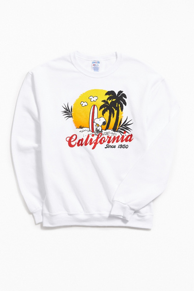 Snoopy California Crew Neck Sweatshirt | Urban Outfitters