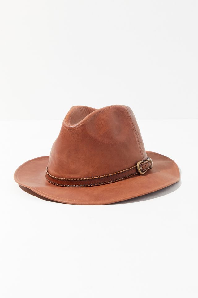 Leather Safari Fedora | Urban Outfitters Canada