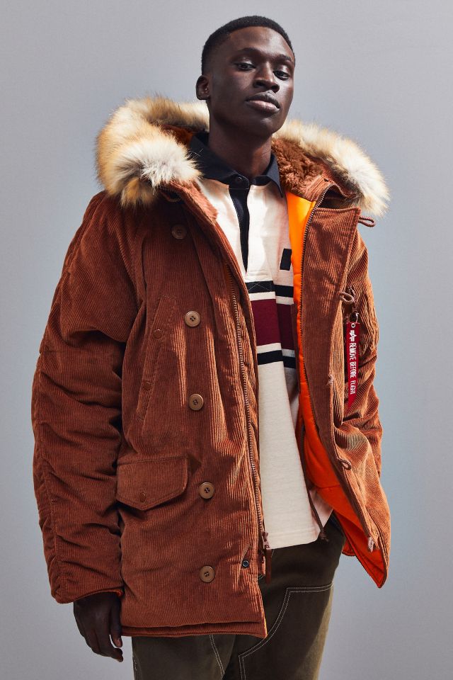 Alpha Industries UO Exclusive N3B Slim Corduroy Coat | Urban Outfitters