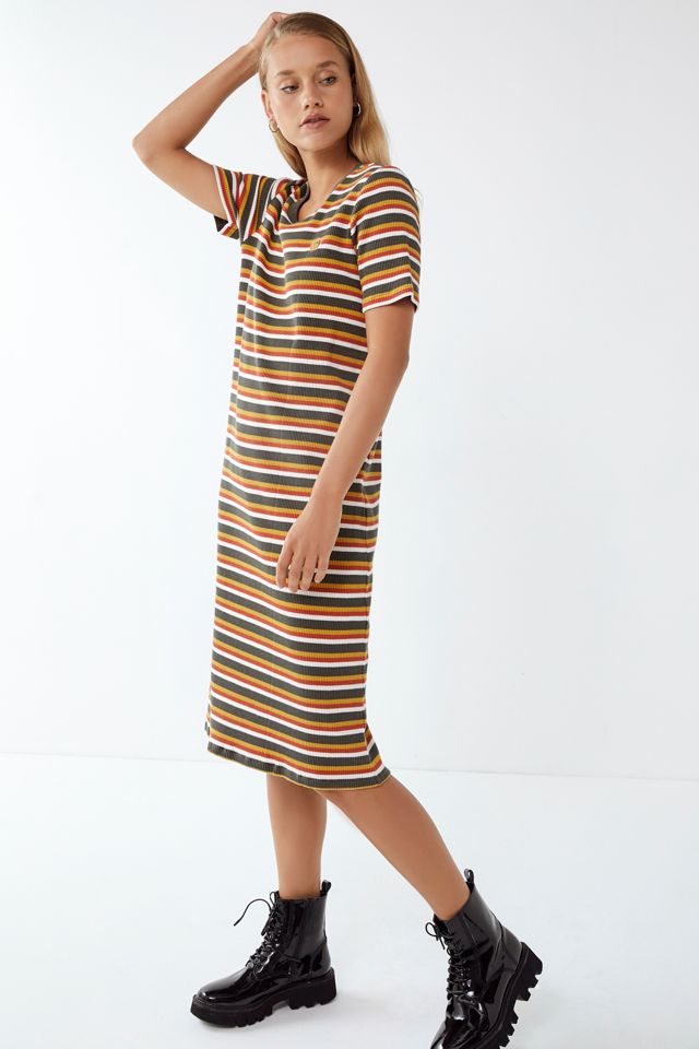 Stussy Amina Striped Midi Dress