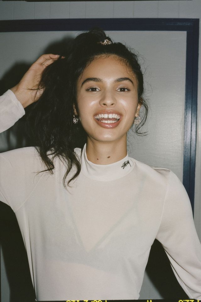 Stussy Anna Mock-Neck Long Sleeve Tee #1