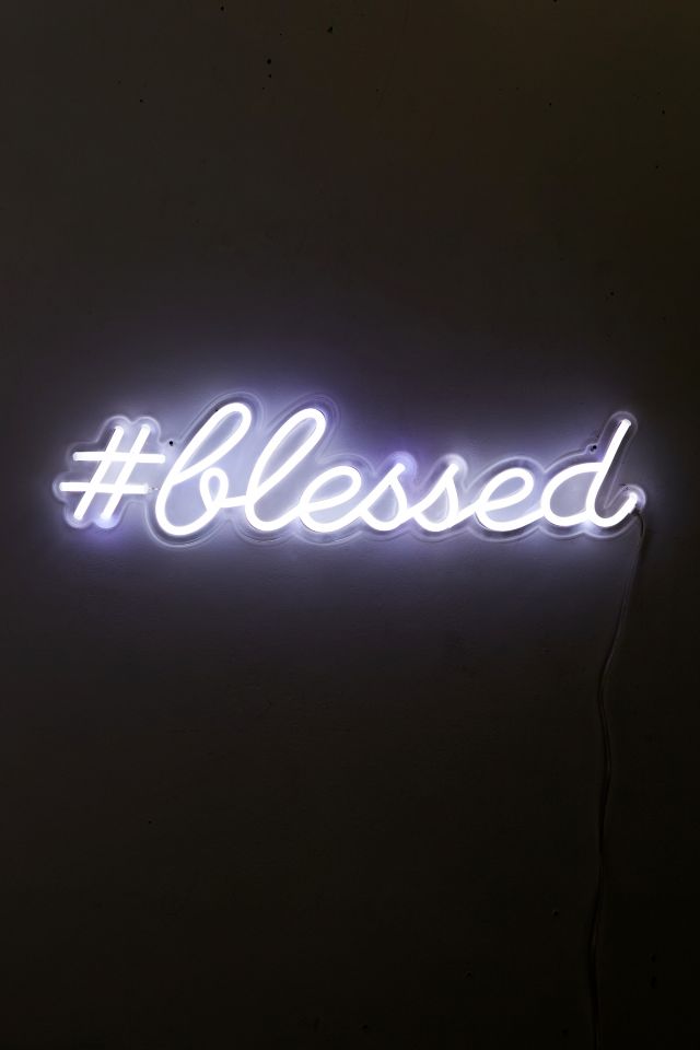 The Oliver Gal Artist Co. #Blessed LED Neon Sign #1