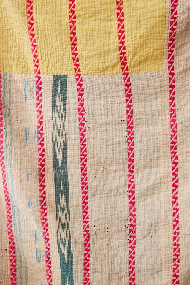 One-Of-A-Kind Kantha Quilt #3