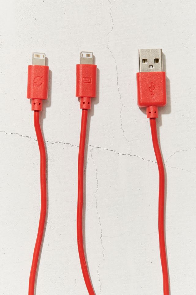 Kikkerland Design Dual Heart Lightning Cable #2