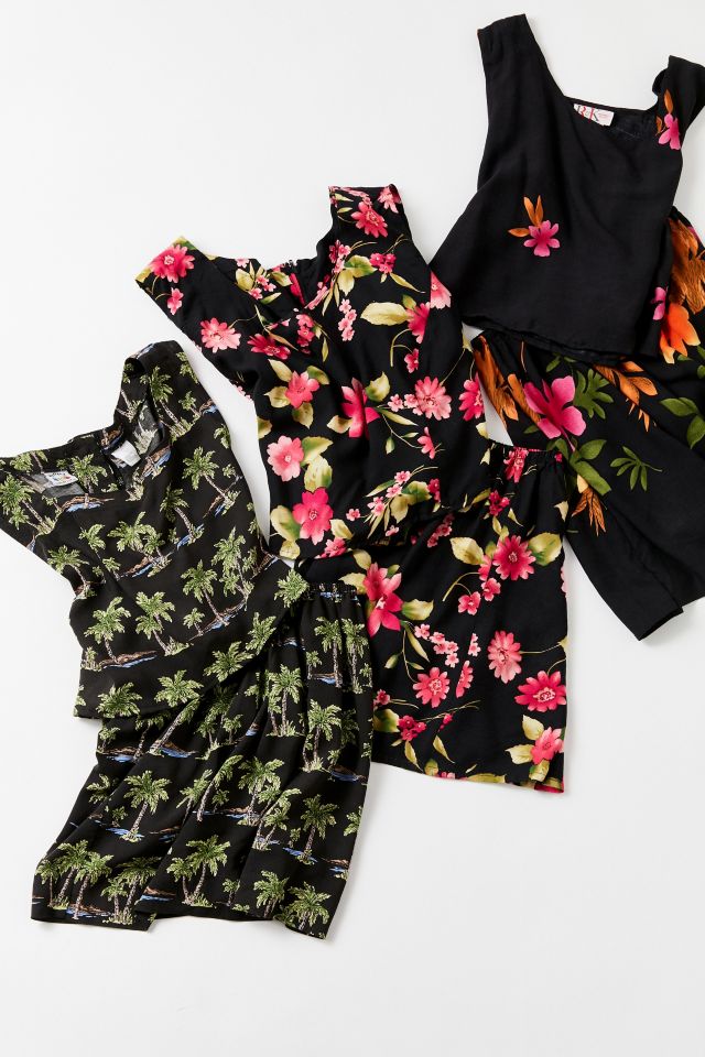 Urban Renewal Remade Tropical Print Two-Piece Set #4